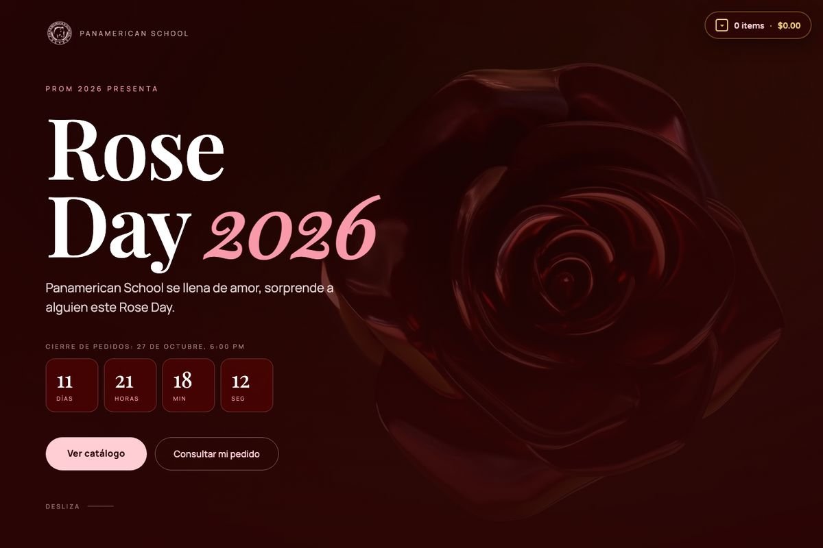 Página web de Rose Day 2026 · Panamerican School