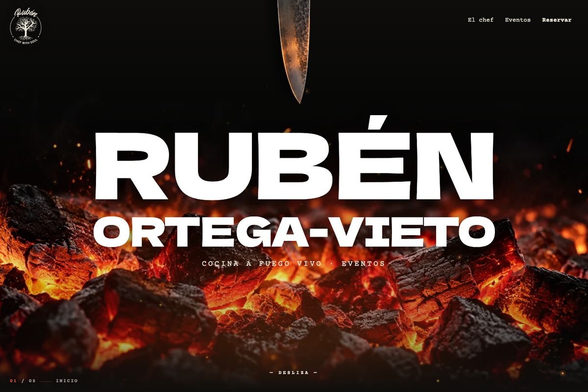 Página web de Chef Rubén Ortega-Vieto